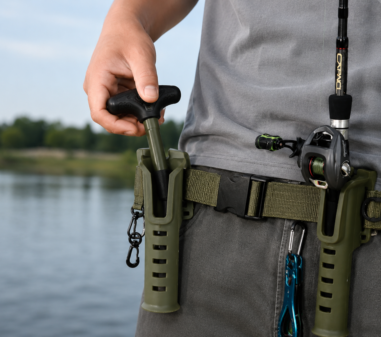 Fishing Rod Holder Waist Belt