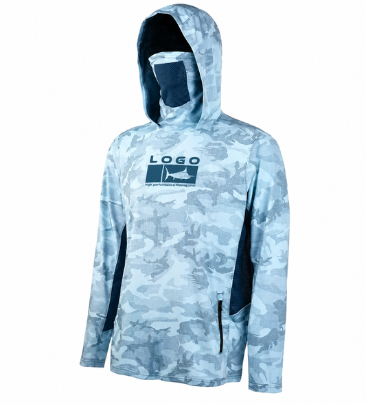 Fishing Hoodie with Face Mask