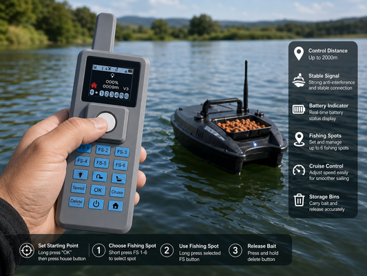 Remote Control for RC Bait Boats
