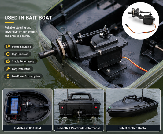 Bait Boat Steering Servo Assembly