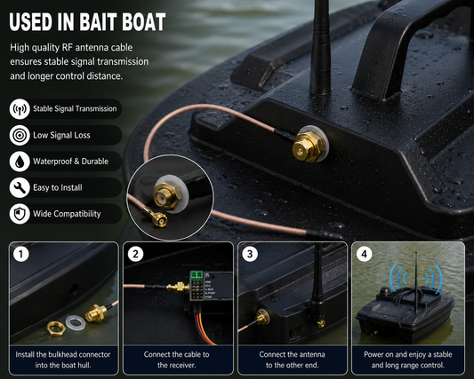 RF Antenna Extension Cable for Bait Boat